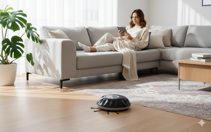 Mini Charging Smart Robotic Vacuum Cleaner
