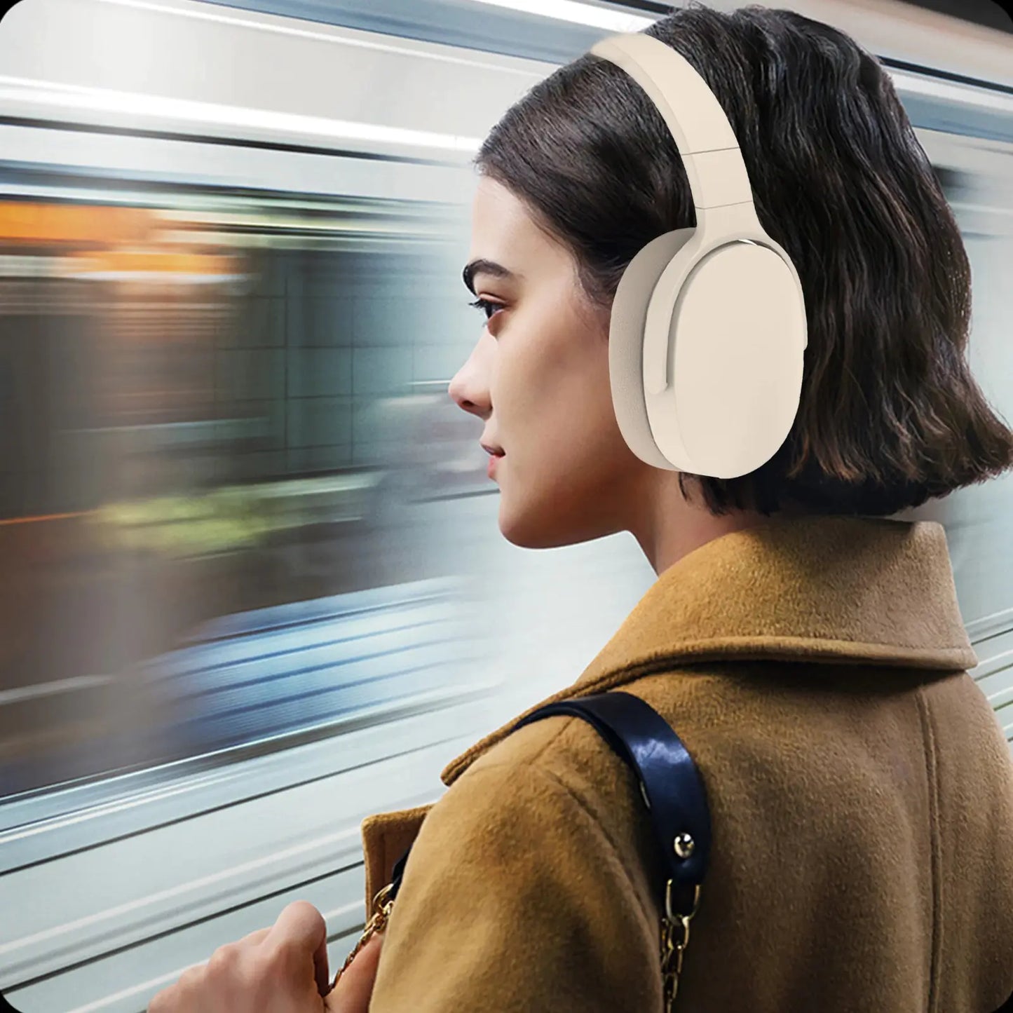Compact Noise-Canceling Bluetooth 5.1 Headphones