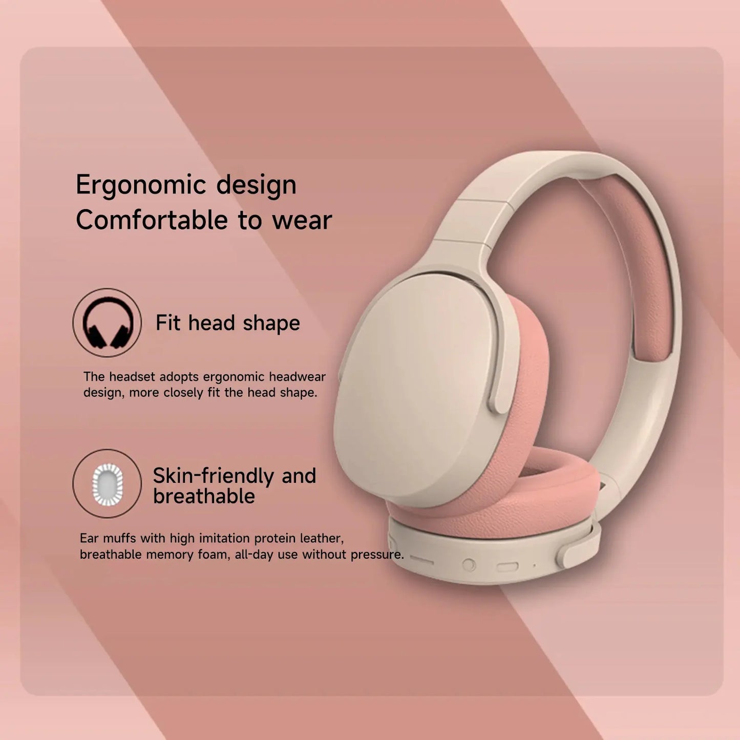 Compact Noise-Canceling Bluetooth 5.1 Headphones